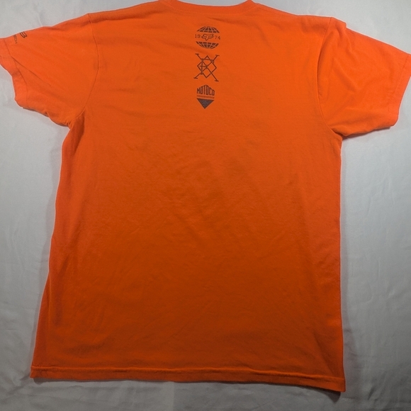 Fox Moto Created to Destroy Men's Orange Graphic Short Sleeve T-Shirt Size Med - Picture 3 of 9